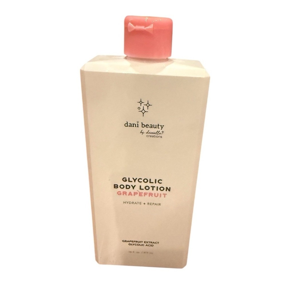 Dani Beauty Glycolic Body Lotion GrapeFruit 16 Oz New
